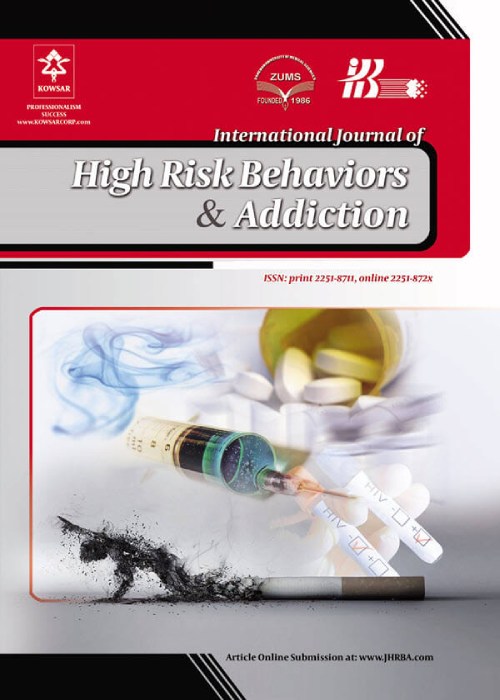 High Risk Behaviors & Addiction - Volume:13 Issue: 1, Mar 2024
