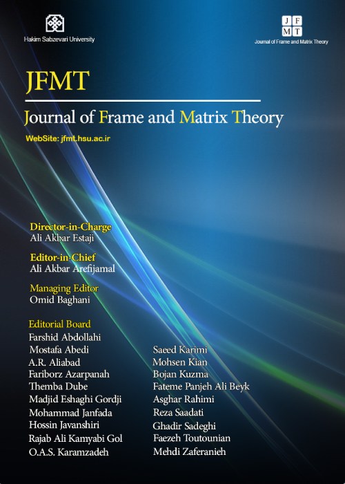Frame and Matrix Theory - Volume:1 Issue: 1, Winter 2023