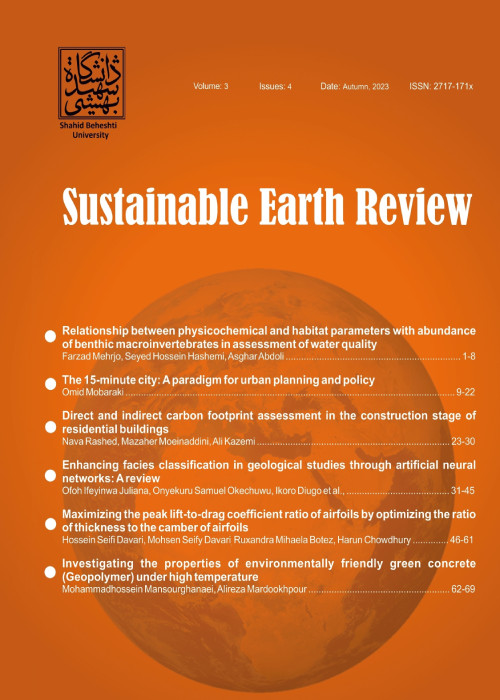 Sustainable Earth Review - Volume:3 Issue: 4, Oct 2023