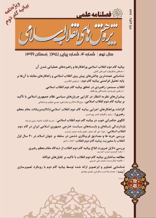 پژوهش های انقلاب اسلامی - پیاپی 46 (پاییز 1402)