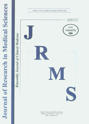 Research in Medical Sciences - Volume:14 Issue: 6, Nov & Dec 2009