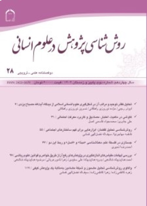 عیار پژوهش در علوم انسانی