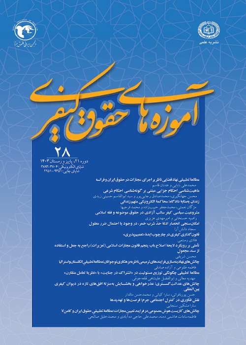 آموزه های حقوق کیفری