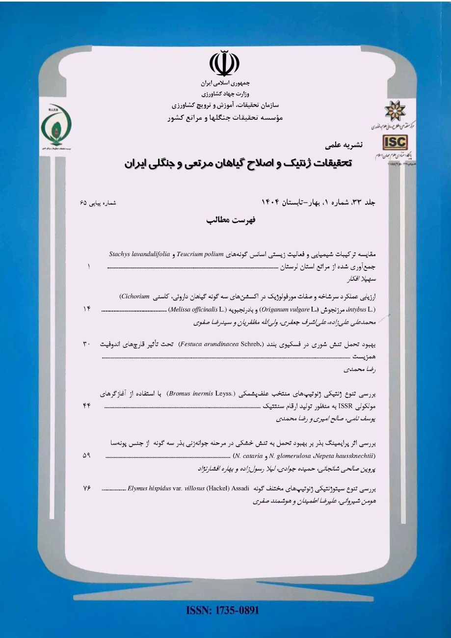 تحقیقات ژنتیک و اصلاح گیاهان مرتعی و جنگلی ایران