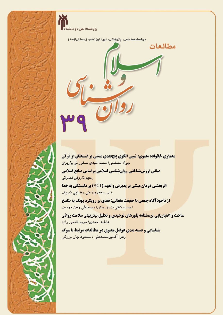 مطالعات اسلام و روان شناسی