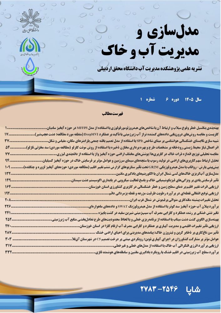مدل سازی و مدیریت آب و خاک