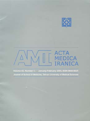 Acta Medica Iranica - Volume:43 Issue: 1, Jan-Feb 2005