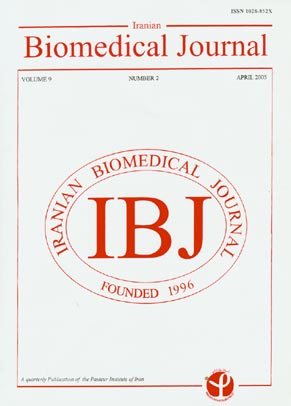 Iranian Biomedical Journal - Volume:9 Issue: 2, Apr 2005
