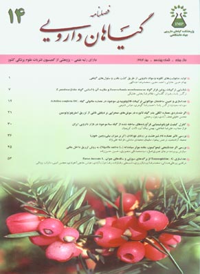 Medicinal Plants - Volume:4 Issue: 14, 2005