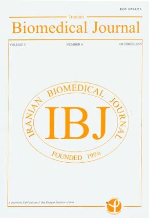 Iranian Biomedical Journal - Volume:9 Issue: 4, Oct 2005