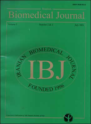 Iranian Biomedical Journal - Volume:5 Issue: 2, Jul-Apr 2001