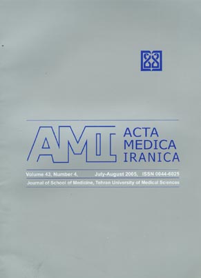 Acta Medica Iranica - Volume:43 Issue: 4, July - Aug 2005