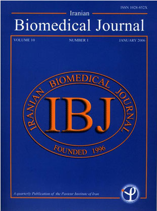 Iranian Biomedical Journal - Volume:10 Issue: 1, Jan 2006
