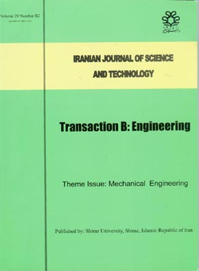 science and Technology (B: Engineering) - Volume:29 Issue: 2, April 2005