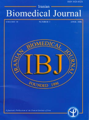 Iranian Biomedical Journal - Volume:10 Issue: 2, Apr 2006