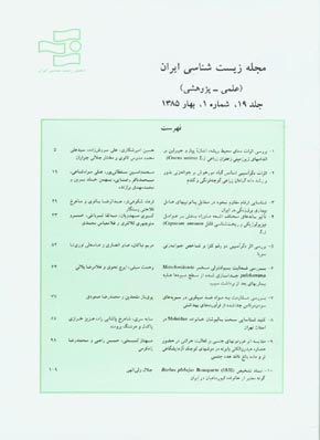 زیست شناسی ایران - سال نوزدهم شماره 1 (بهار 1385)