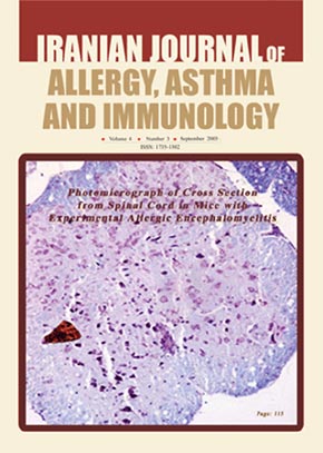 Allergy, Asthma and Immunology - Volume:4 Issue: 3, Sep 2005
