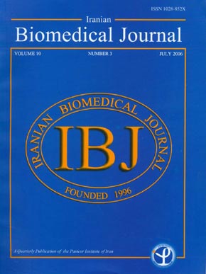 Iranian Biomedical Journal - Volume:10 Issue: 3, Jul 2006