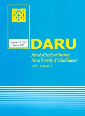 DARU, Journal of Pharmaceutical Sciences - Volume:14 Issue: 2, summer 2006