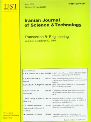 science and Technology (B: Engineering) - Volume:30 Issue: 3, June 2006