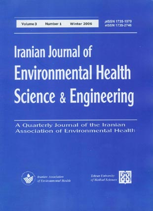 Environmental Health Science and Engineering - Volume:3 Issue: 1, Winter 2006