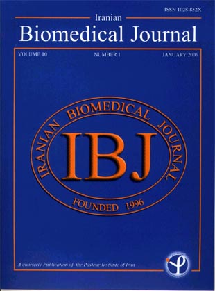 Iranian Biomedical Journal - Volume:11 Issue: 3, Jul 2007