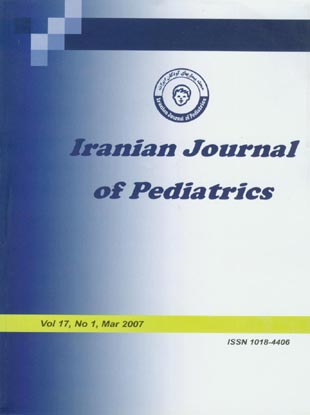 Pediatrics - Volume:17 Issue: 1, 2007
