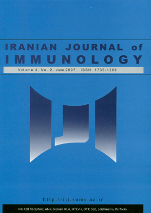 immunology - Volume:4 Issue: 2, Spring 2007