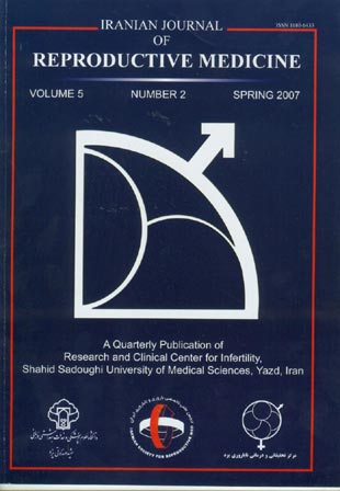 Reproductive BioMedicine - Volume:5 Issue: 3, Feb 2007