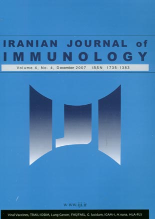 immunology - Volume:4 Issue: 4, Autumn 2007