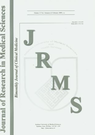 Research in Medical Sciences - Volume:13 Issue: 1, Jan & Feb 2008