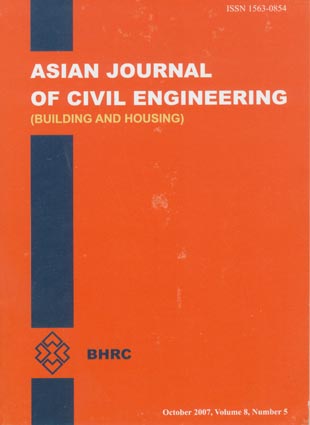 Asian journal of civil engineering - Volume:8 Issue: 5, October 2007