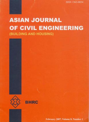 Asian journal of civil engineering - Volume:8 Issue: 1, February 2007