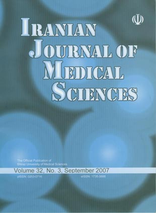 Medical Sciences - Volume:32 Issue: 3, Sep 2007