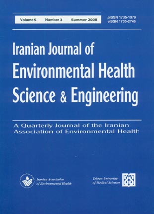 Environmental Health Science and Engineering - Volume:5 Issue: 3, Summer 2008