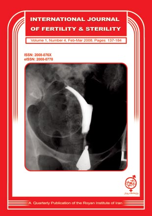 Fertility and Sterility - Volume:1 Issue: 4, Feb-Mar 2008