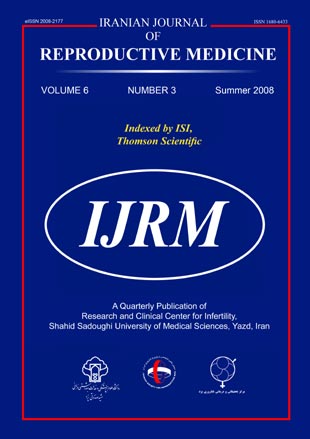 Reproductive BioMedicine - Volume:6 Issue: 4, Mar 2008