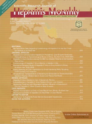 Hepatitis - Volume:8 Issue: 4, Autumn 2008