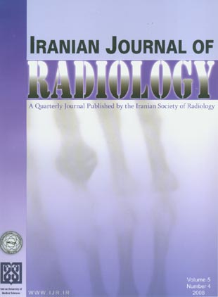 Iranian Journal of Radiology - Volume:5 Issue: 4, Summer 2008