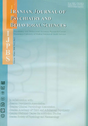 Psychiatry and Behavioral Sciences - Volume:2 Issue: 2, Jan 2008
