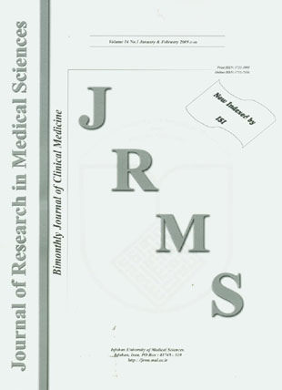 Research in Medical Sciences - Volume:14 Issue: 1, Jan & Feb 2009
