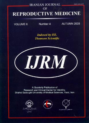 Reproductive BioMedicine - Volume:6 Issue: 5, Apr 2008