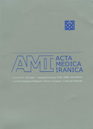 Acta Medica Iranica - Volume:47 Issue: 1, Jan - Feb 2009