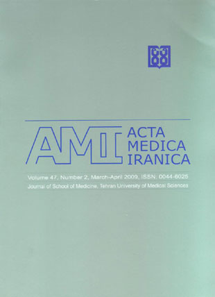 Acta Medica Iranica - Volume:47 Issue: 2, Feb-Mar 2009