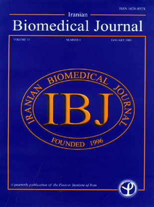 Iranian Biomedical Journal - Volume:13 Issue: 1, jan 2009