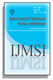 Mathematical Sciences and Informatics - Volume:2 Issue: 1, May 2007