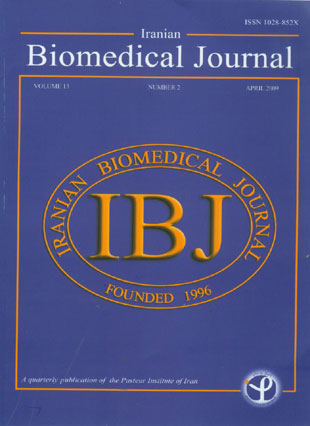 Iranian Biomedical Journal - Volume:13 Issue: 2, Apr 2009