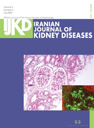 Kidney Diseases - Volume:3 Issue: 3, Jul 2009