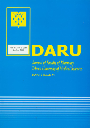DARU, Journal of Pharmaceutical Sciences - Volume:17 Issue: 2, summer 2009