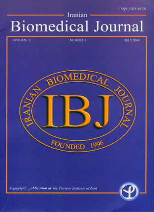 Iranian Biomedical Journal - Volume:13 Issue: 3, Jul 2009